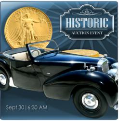 1949 Triumph Roadster- Gold Coins & Ruby Necklaces